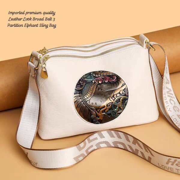 Embossed sling bag | Elephant design